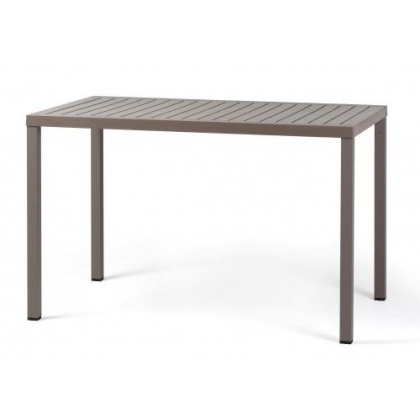 Cube, стол пластиковый обеденный 120x70 см (tortora/тортора)