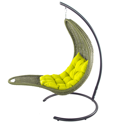 Шезлонг подвесной плетеный DeckWOOD (темно-зеленый)