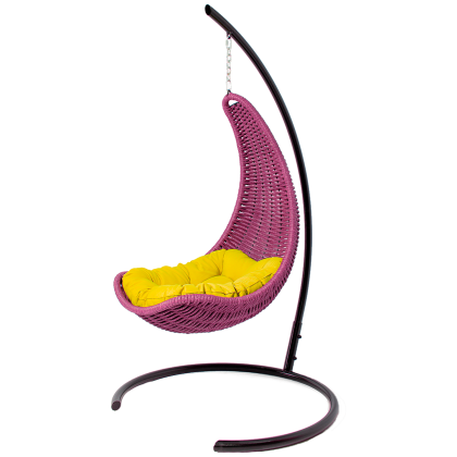 Кресло-гамак подвесное плетеный DeckWOOD (фуксия)