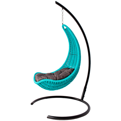Кресло-гамак подвесное плетеный DeckWOOD (голубой)