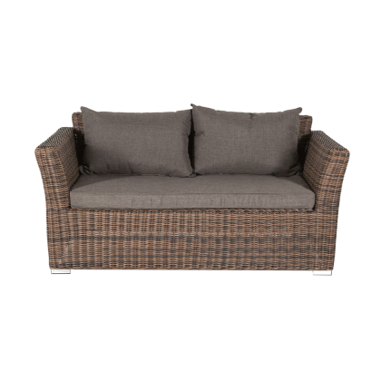 КАПУЧИНО, плетеный диван двухместный (коричневый)