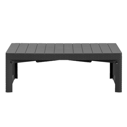 LYON TABLE RATTAN, раскладной стол (графит)