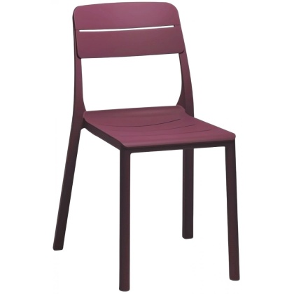 CASSIA BISTROT, стул обеденный пластиковый (borgogna/бургунди)