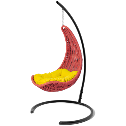Кресло-гамак подвесное плетеный DeckWOOD (красный)