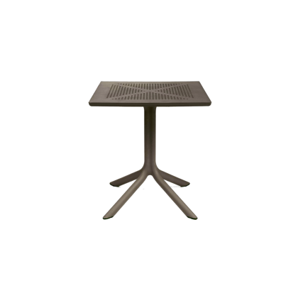 CLIP 70, стол пластиковый обеденный (tabacco/табак)