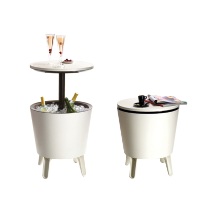 COOL BAR, столик пластиковый (крем-шоколад)