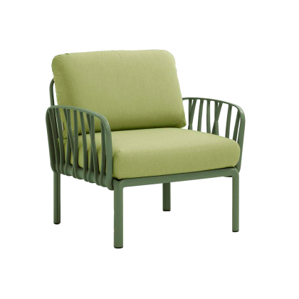 KOMODO POLTRONA, лаунж-кресло (agave/агава, подушка авокадо Sunbrella)