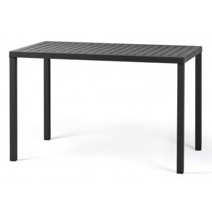 Cube, стол пластиковый обеденный 120x70 см (antracite/антрацит)