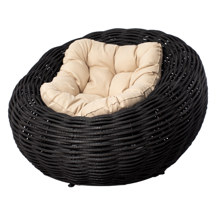Кресло-гнездо плетеное DeckWOOD Nest (черный)