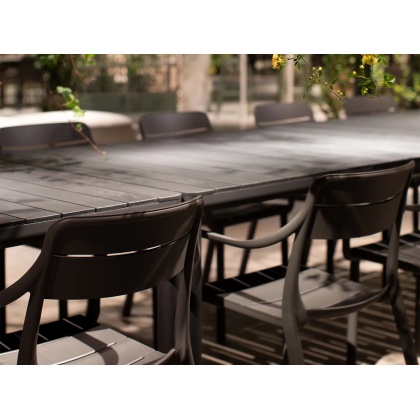 CASSIA ARMCHAIR, кресло пластиковое с подлокотниками (antracite/антрацит)