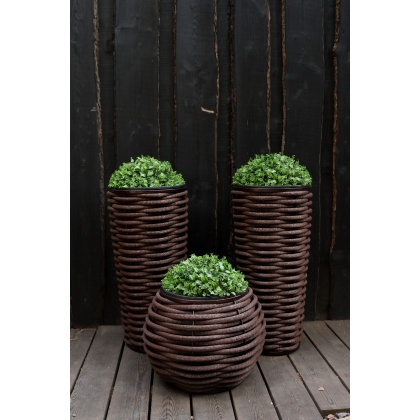 Вазон бочонок DeckWOOD 400х380 (коричневый)