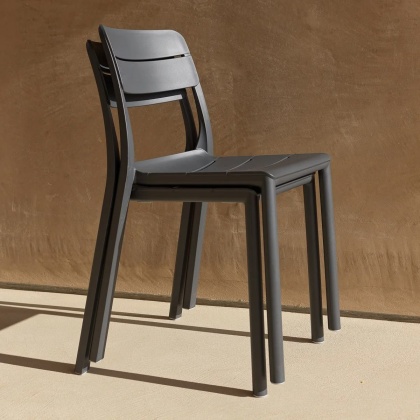 CASSIA BISTROT, стул обеденный пластиковый (antracite/антрацит)