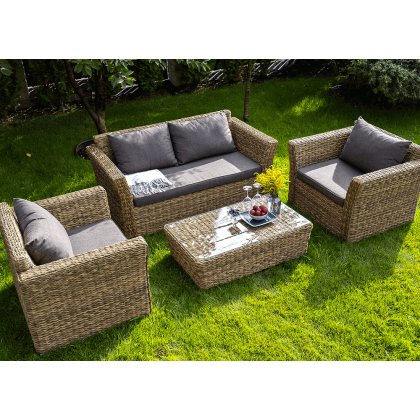 КАПУЧИНО, плетеный журнальный столик (соломенный (гиацинт))