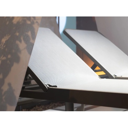 PLANO, шезлонг-лежак пластиковый с текстиленом (tortora/тортора)