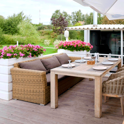 КАПУЧИНО, плетеный диван трехместный (соломенный)