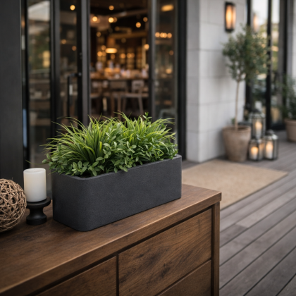 Кашпо CONCRETIKA БАЛКОНЕРА 40x22x18 (МАРЕНГО)