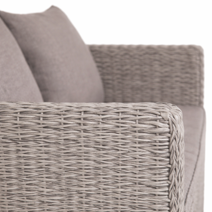 КАПУЧИНО, плетеный диван двухместный (графит (гиацинт))