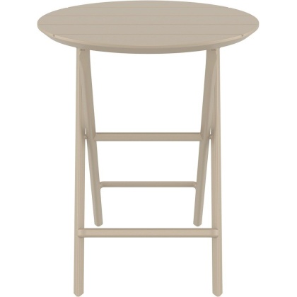 Helen Folding Table Ø60, стол складной круглый (бежевый)