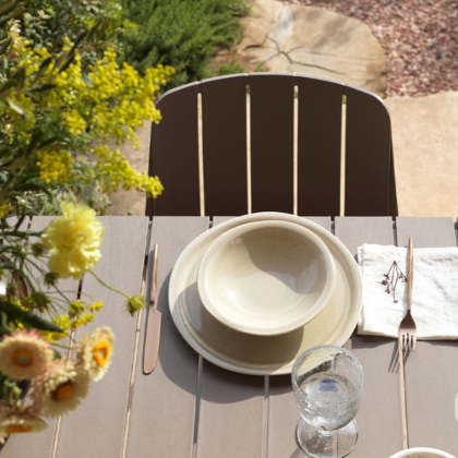 Tevere 210 Extensible, стол металлический раздвижной 211 - 275 см (tortora/тортора)