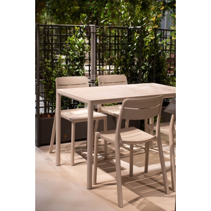 CASSIA BISTROT, стул обеденный пластиковый (corda/бежевый)