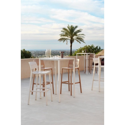 CASSIA STOOL, стул барный пластиковый (cappuccino/капучино)