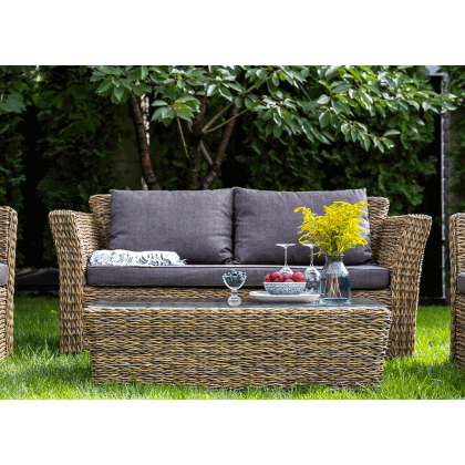 КАПУЧИНО, плетеный журнальный столик (соломенный (гиацинт))