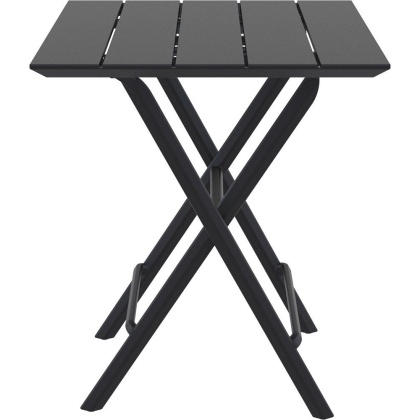 Helen Folding Table 60, стол складной квадратный (черный)