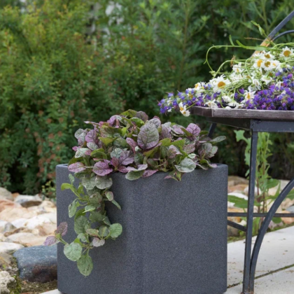 Кашпо CONCRETIKA КВАДРО 40x40x40 (БАЗАЛЬТ)