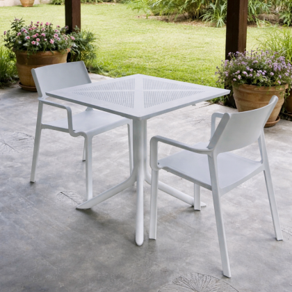 CLIP 70, стол пластиковый обеденный (bianco/белый)