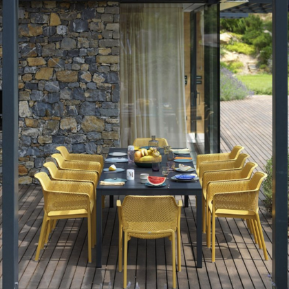 RIO ALU 210 EXTENSIBILE, стол металлический раздвижной 210 - 280 см (antracite/антрацит)