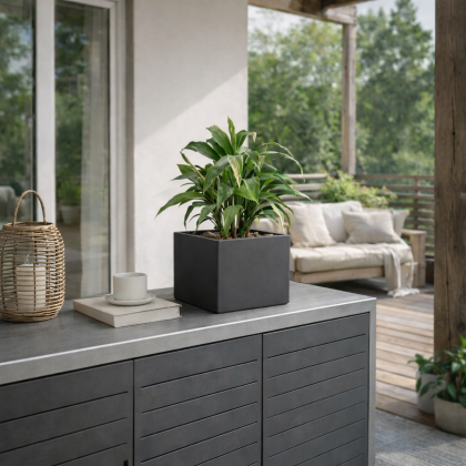 Кашпо CONCRETIKA КВАДРО 30x30x30 (МАРЕНГО)