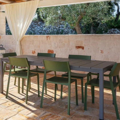 RIO 140 EXTENSIBILE, стол пластиковый раздвижной 140 - 210 см (tortora/тортора)