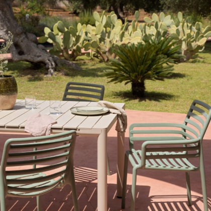 Tevere 210 Extensible, стол металлический раздвижной 211 - 275 см (corda/бежевый)