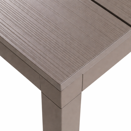 RIO ALU 210 EXTENSIBILE, стол металлический раздвижной 210 - 280 см (tortora/тортора)