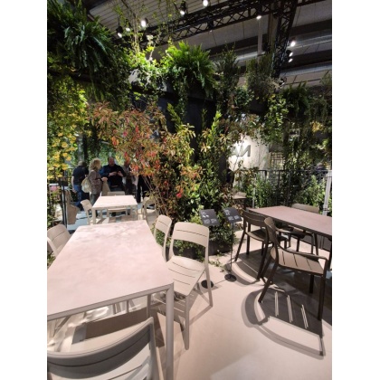 CASSIA BISTROT, стул обеденный пластиковый (corda/бежевый)