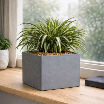 Кашпо CONCRETIKA КВАДРО 30x30x30 (АРКТИК ГРЕЙ)