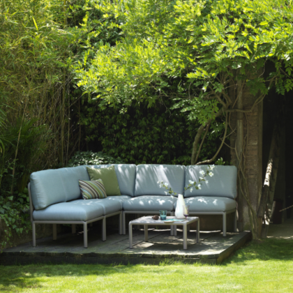 KOMODO 5, диван угловой (tortora/тортора, подушка лед Sunbrella)