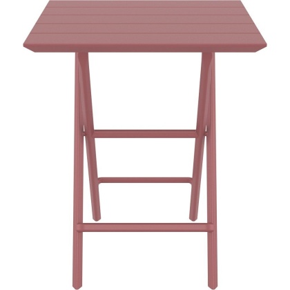 Helen Folding Table 60, стол складной квадратный (marsala/марсала)