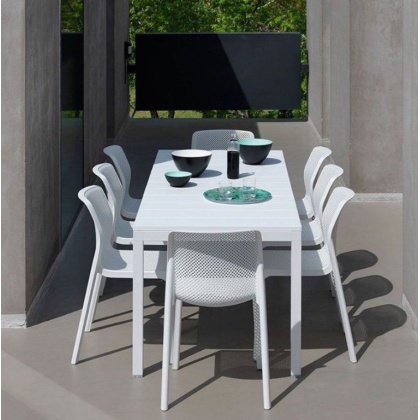 Cube, стол пластиковый обеденный 120x70 см (bianco/белый)