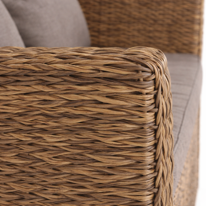 КАПУЧИНО, плетеный диван двухместный (соломенный (гиацинт))