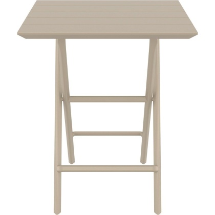 Helen Folding Table 60, стол складной квадратный (бежевый)