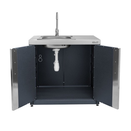 Модуль уличной кухни SMART-900 Шкаф с мойкой Helios