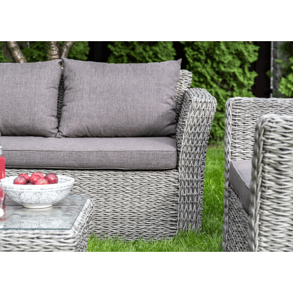 КАПУЧИНО, плетеное кресло (графит (гиацинт))