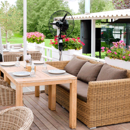 КАПУЧИНО, плетеный диван трехместный (соломенный)