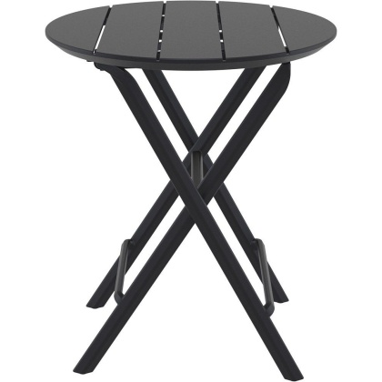 Helen Folding Table Ø60, стол складной круглый (черный)