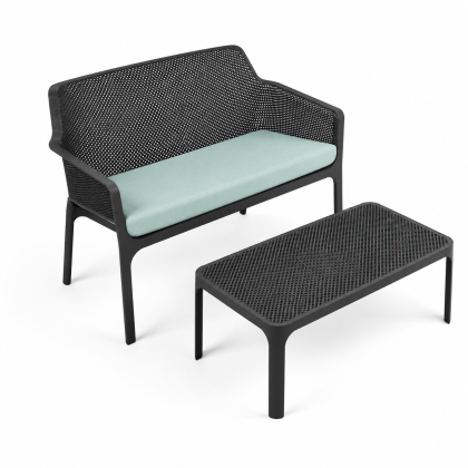 NET BENCH, скамья пластиковая (antracite/антрацит)