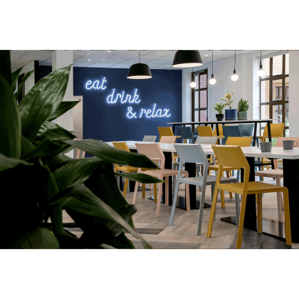 TRILL BISTROT, стул пластиковый (rosa bouquet/букет роз)