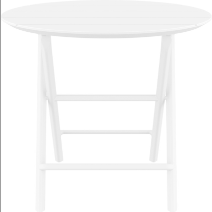 Helen Folding Table Ø60, стол складной круглый (белый)