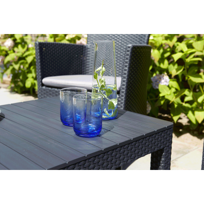 LYON TABLE RATTAN, раскладной стол (графит)