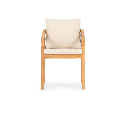 Кресло деревянное с подушками Rimini